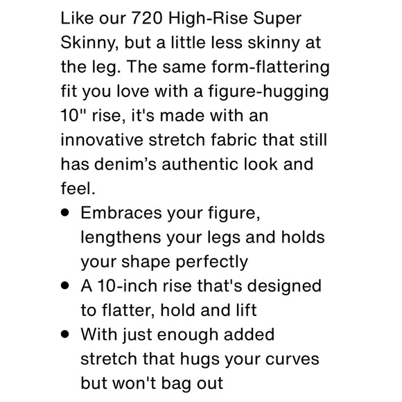 Levi’s 721 Vintage High Rise Skinny - Picture 16 of 16